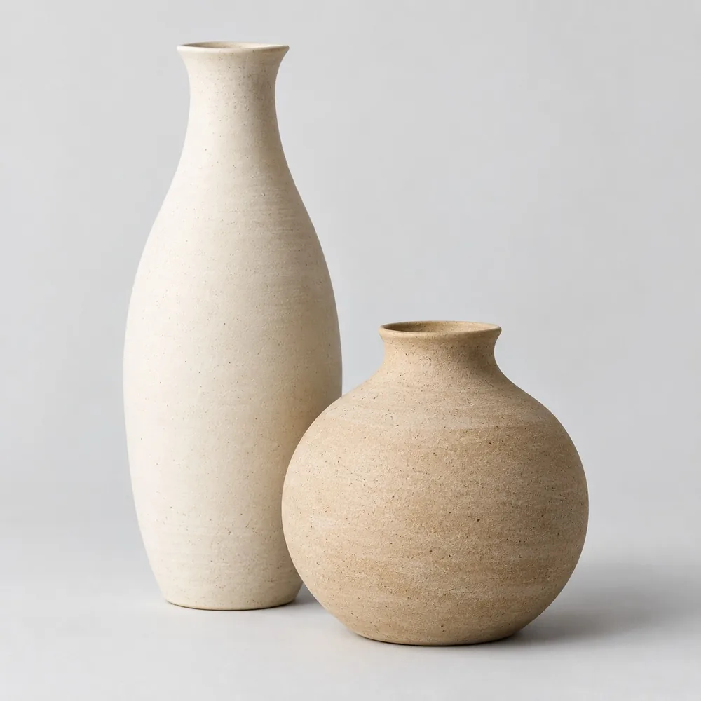 Ceramic vase from a home décor collection